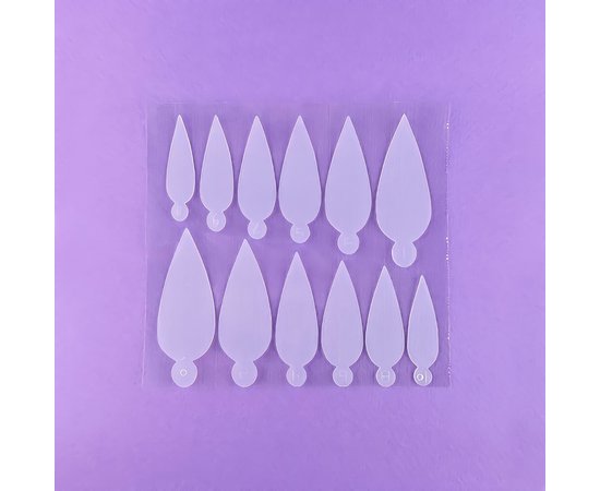 Изображение  Силиконовые молды для маникюра DNKa Professional nail molds №0001, 36 шт