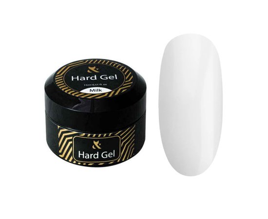 Зображення  Моделюючий гель для нігтів F.O.X Hard Gel Cover Milk, 15 мл, Об'єм (мл, г): 15, Колір: Cover Milk