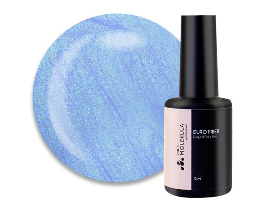 Изображение  Гель моделирующий Nails Molekula Euro Fiber Gel W05 Northern Sky Северное небо, 12 мл, Объем (мл, г): 12, Цвет: W05