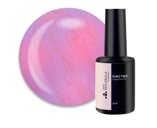 Изображение  Гель моделирующий Nails Molekula Euro Fiber Gel W10 Astral Night Астральная ночь, 12 мл, Объем (мл, г): 12, Цвет: W10