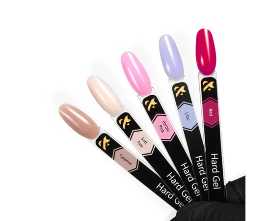 Изображение 2 Моделирующий гель для ногтей F.O.X Hard Gel Red, 15 мл, Объем (мл, г): 15, Вариант: Red