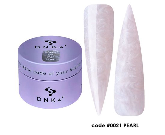 Зображення  Гель моделюючий DNKa Builder Gel Pearl №0021, 30 мл , Об'єм (мл, г): 30, Колір: 0021