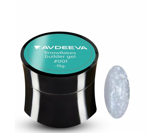 Изображение  Victoria Avdeeva Snowflakes Builder Gel №001, 15 ml, Volume (ml, g): 15, Color: 1