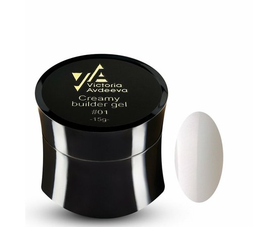 Изображение  Victoria Avdeeva Creamy Builder Gel №01 transparent, 15 ml, Volume (ml, g): 15, Color: 1, Color: White