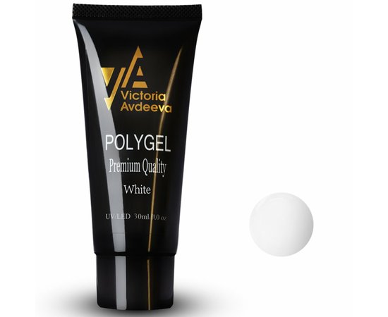 Изображение  Victoria Avdeeva Premium Quality Polygel White, 30 ml, Volume (ml, g): 30, Color: White