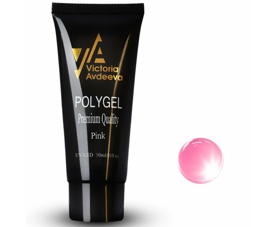 Изображение  Victoria Avdeeva Premium Quality Polygel Pink, 30 ml, Volume (ml, g): 30, Color: Pink