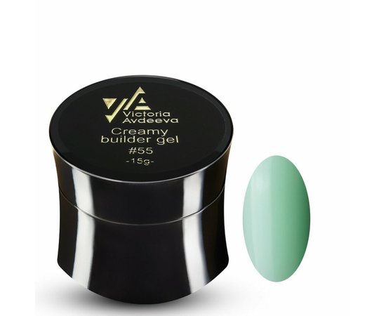 Изображение  Victoria Avdeeva Creamy Builder Gel №55, 15 ml, Volume (ml, g): 15, Color: 55, Color: Green