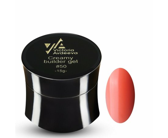 Изображение  Victoria Avdeeva Creamy Builder Gel №50, 15 ml, Volume (ml, g): 15, Color: 50, Color: Red