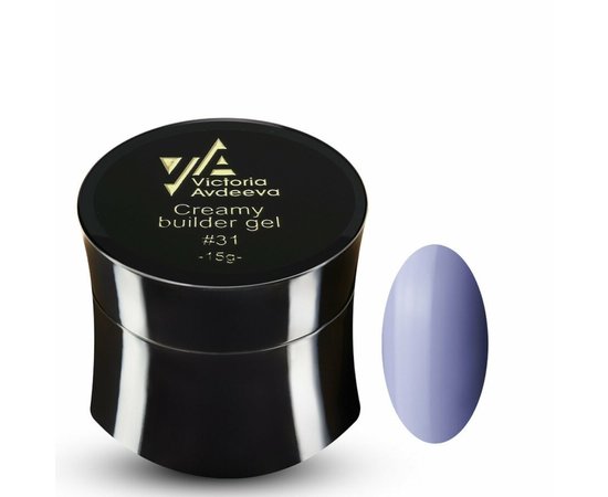 Зображення  Моделюючий крем-гель Victoria Avdeeva Creamy builder gel №31, 15 мл, Об'єм (мл, г): 15, Колір: 31, Колір: Синій