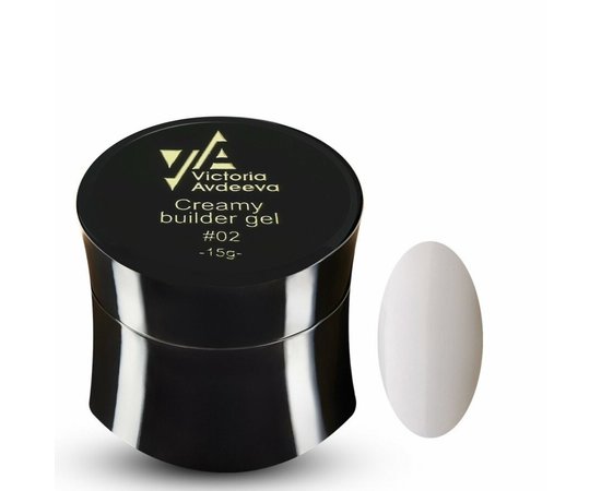 Изображение  Victoria Avdeeva Creamy Builder Gel №02 white, 15 ml, Volume (ml, g): 15, Color: 2, Color: White