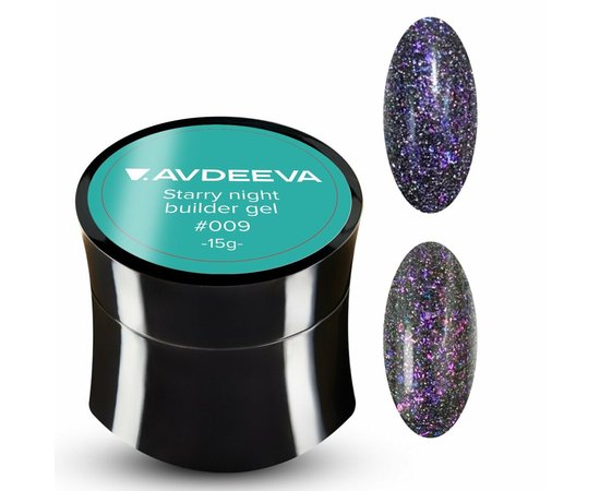 Изображение  Victoria Avdeeva Starry Night Reflective Builder gel №009, 15 ml, Volume (ml, g): 15, Color: 9