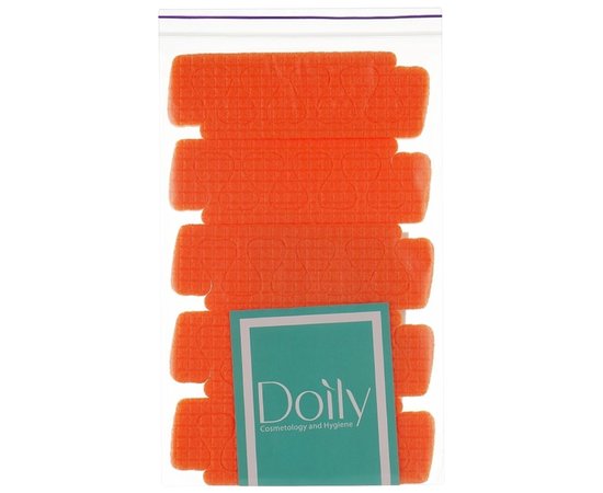 Изображение  Педикюрные разделители деликатные Doily® из пенополиэтилена оранжевые, 5 пар/пач