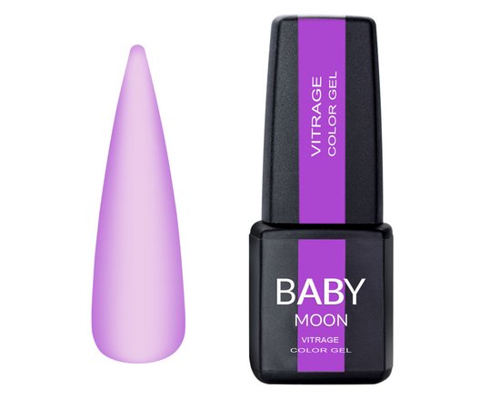 Зображення  Гель-лак вітражний Baby Moon Vitrage Color Gel №02 фіолетовий, 6 мл, Об'єм (мл, г): 6, Колір: 02