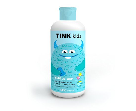 Изображение  Baby wash 3 in 1 Tink Kids Bubble Gum, 500 ml