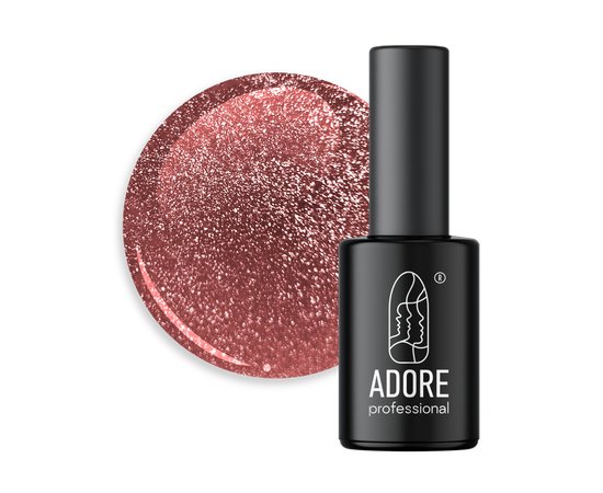 Изображение  Гель-лак Adore Professional Gel Polish Cat’s Eye Crystal Flash C-10, 8 мл, Объем (мл, г): 8, Цвет: 10