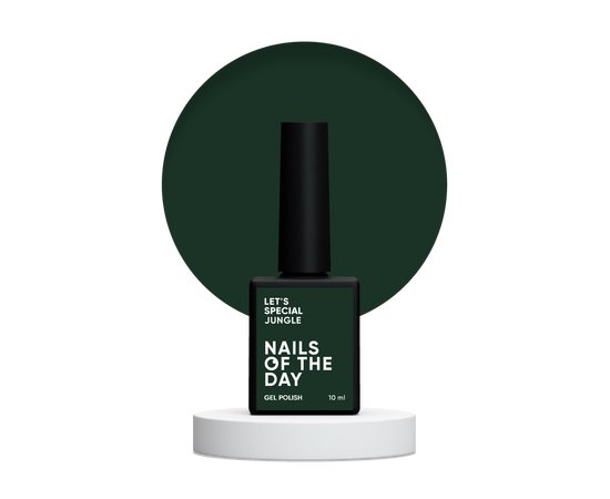 Изображение  Гель-лак Nails of the Day Let's Special Jungle темно-зеленый, 10 мл, Объем (мл, г): 10, Цвет: Jungle