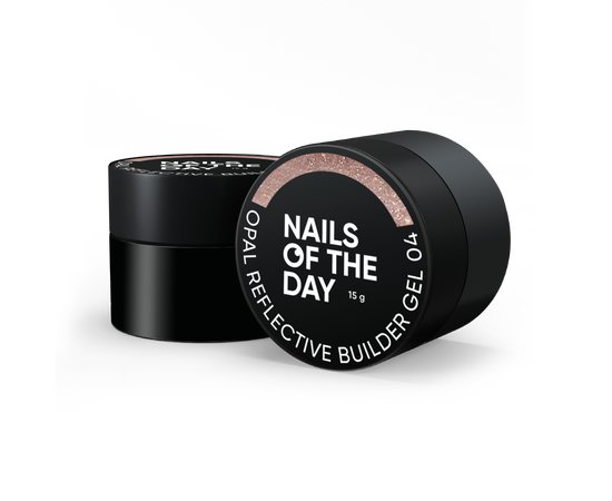 Изображение  Моделирующий гель для ногтей Nails of the Day Opal Reflective Builder Gel №04 холодный нюд, 15 мл