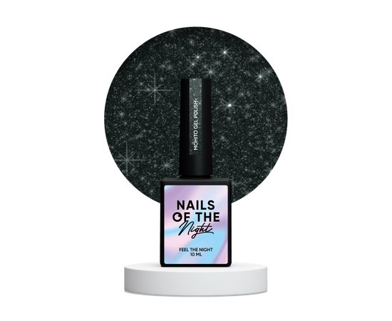 Изображение  Gel polish Nails Of The Night Cocktails Mohito dark green, 10 ml, Volume (ml, g): 10, Color: Mohito