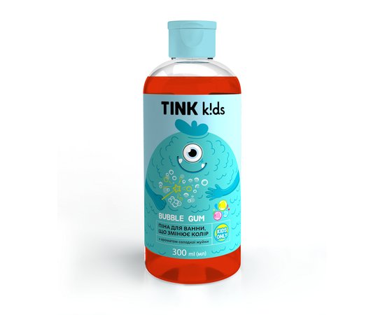 Изображение  Baby bath foam with changing color Tink Kids Bubble Gum, 300 ml