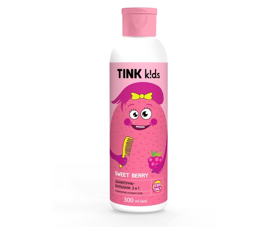 Изображение  Шампунь-бальзам 2 в 1 Tink Kids Sweet Berry Сладкая ягода, 300 мл