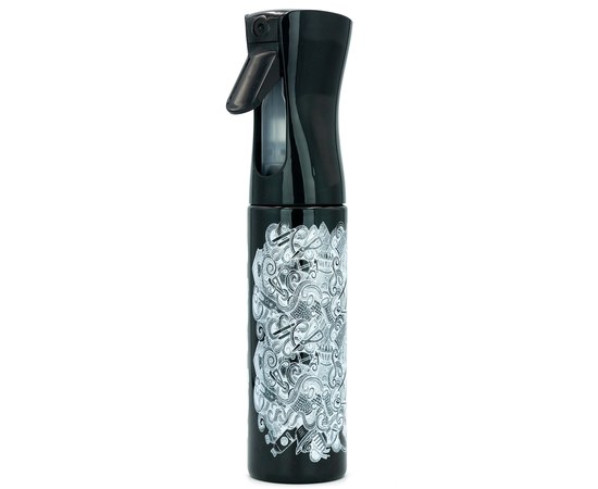 Изображение  Spray gun for a hairdresser, barbershop 300 ml, black and white No. 1