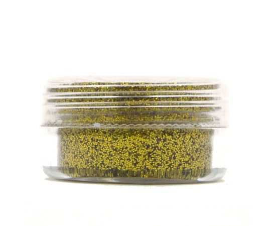 Изображение  Glitter for decorating nails in a jar, color — Gold