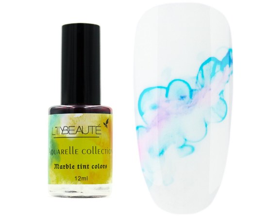 Изображение  Watercolor drops for manicure LillyBeaute 12 ml Aquarelle collection – 002