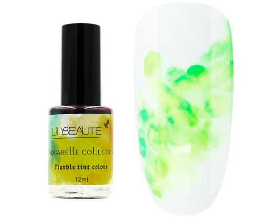 Изображение  Watercolor drops for manicure LillyBeaute 12 ml Aquarelle collection – 008