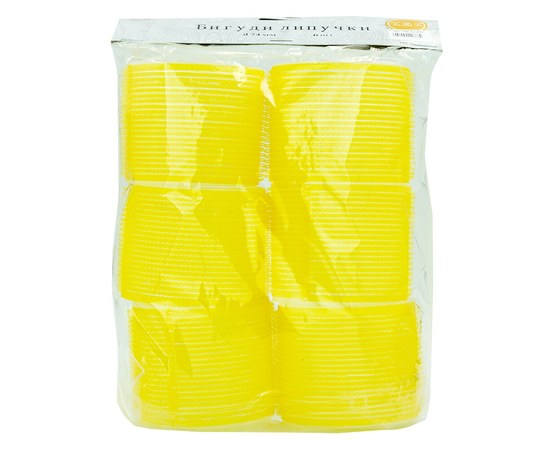 Изображение  Curler Velcro diameter 74 mm, yellow