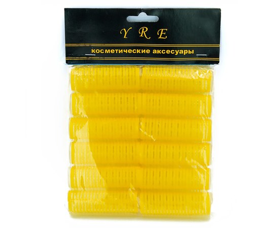 Изображение  Velcro curlers d 20 mm 12 pcs, yellow