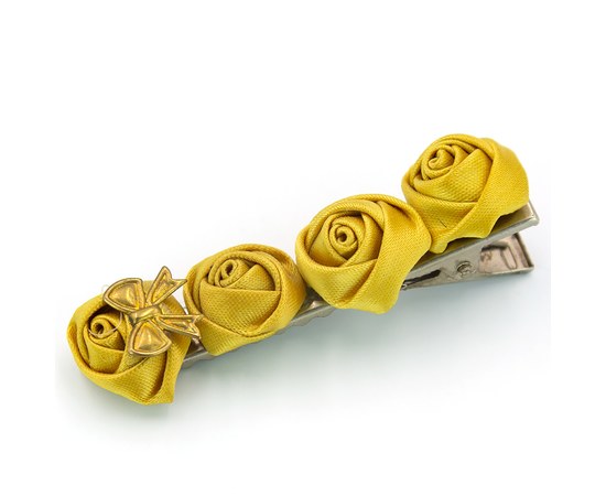 Изображение  Children's hair clip with orange roses