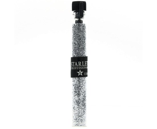 Изображение  Glitter for nails Starlet Professional in a cone, color — Silver
