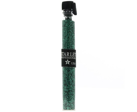 Изображение  Glitter for nails Starlet Professional in a cone, color — Green