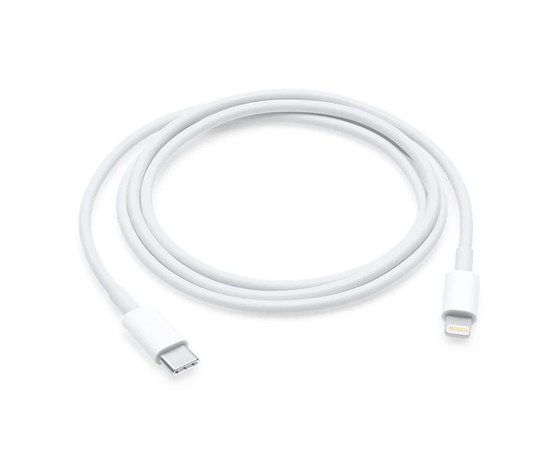 Зображення  Кабель Apple 1m USB-C to Lightning (White) A1703