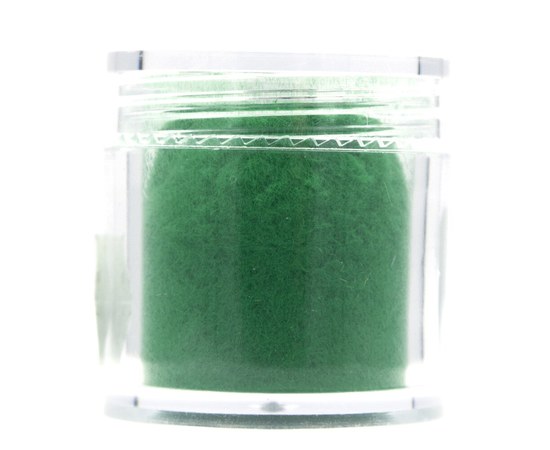 Изображение  Кашемир для декора ногтей в баночке, цвет — Зеленый