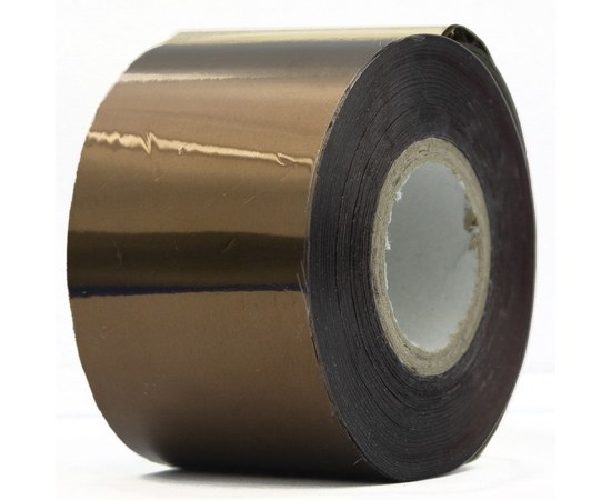 Изображение  Transfer foil in a roll, for nail design, brown - 120 m. 4 cm.