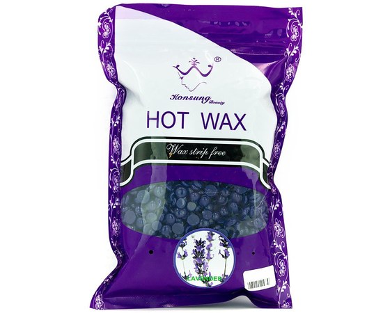 Изображение  Film wax 1 kg in granules for depilation Konsung Beauty, lavender