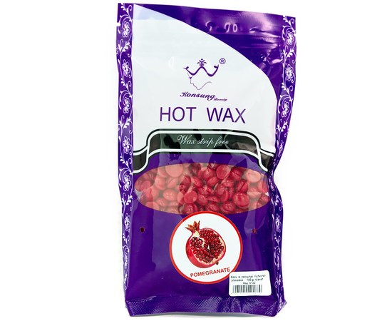 Изображение  Film wax 100 g in granules for depilation Konsung Beauty, pomegranate
