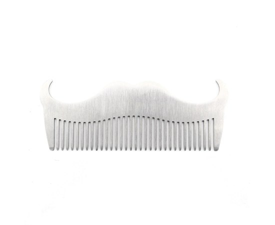 Изображение  Comb - metal comb in the shape of a mustache Barber Shop Professional