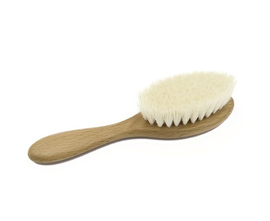 Изображение  Beard brush with natural bristles TERMAX Natural, wood