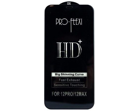 Зображення  Захисне скло PRO-FLEXI HD + Apple iPhone 12 Pro 6,1 "Чорний