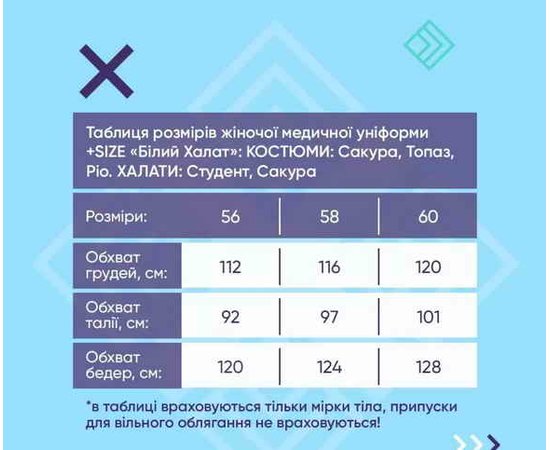 Изображение 6 Медицинская рубашка женская Сакура белый-мятный +SIZE р. 56, "БЕЛЫЙ ХАЛАТ" 428-464-679, Размер: 56, Цвет: белый-мятный