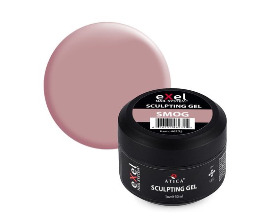 Изображение  Моделирующий гель с шимером Atica Sculpting Gel exel Smog, 30 мл, Объем (мл, г): 30, Цвет: Smog