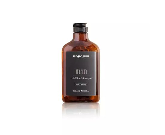 Изображение  Шампунь для волос и бороды Emmebi Italia Hair&Beard Shampoo, 300 мл (19007)