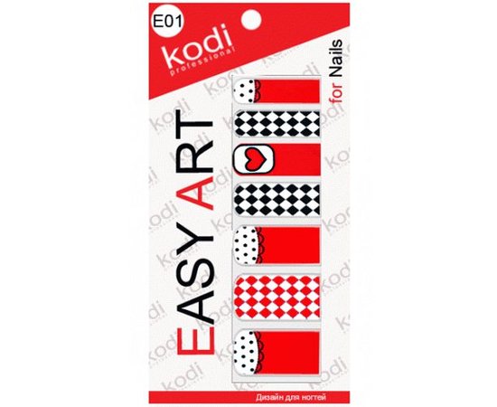 Изображение  Kodi Easy Art E01 Nail Design Stickers