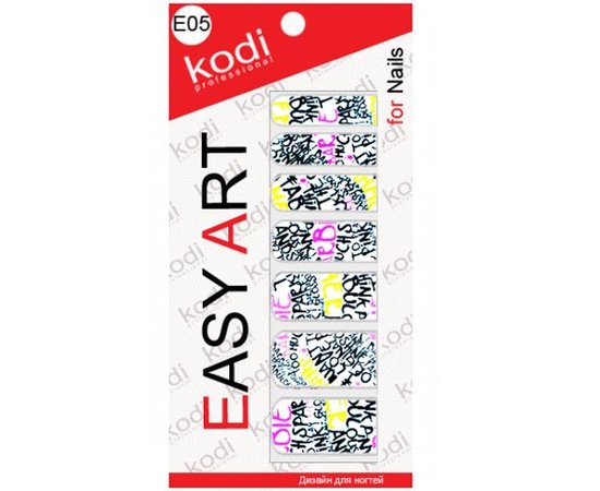 Изображение  Kodi Easy Art E05 Nail Design Stickers