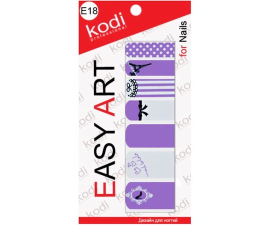 Изображение  Kodi Easy Art E18 Nail Design Stickers