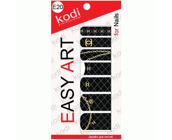 Зображення  Наклейки для дизайну нігтів Kodi Easy Art E20