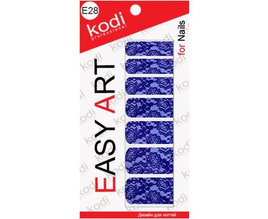 Изображение  Наклейки для дизайна ногтей Kodi Easy Art E28