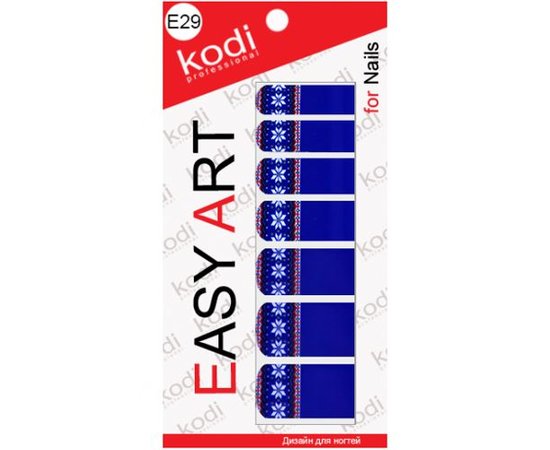 Изображение  Наклейки для дизайна ногтей Kodi Easy Art E29